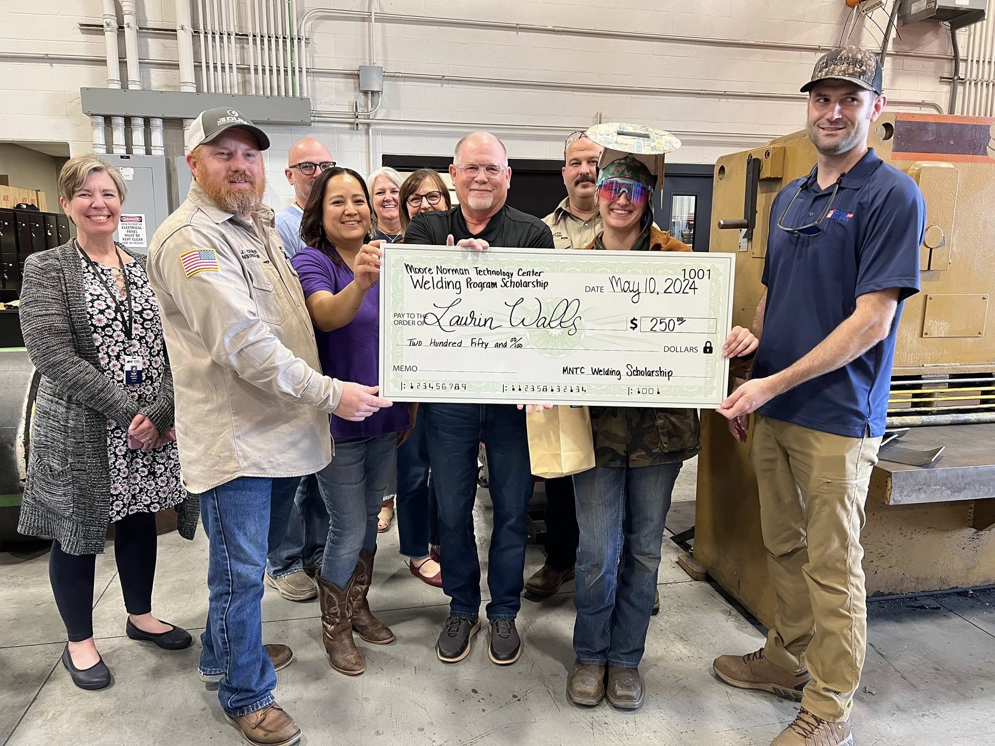 Everything Welding & Safety scholarship recipient 1